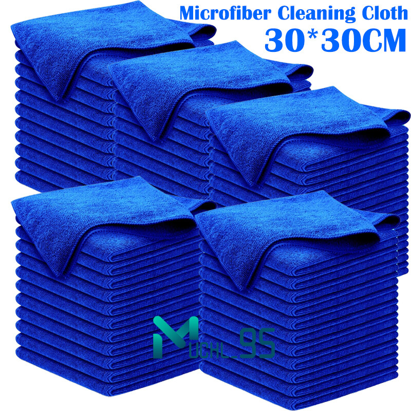 Reusable Microfiber Cleaning Cloth Towel Rag Car Polishing No Scratch Detailing