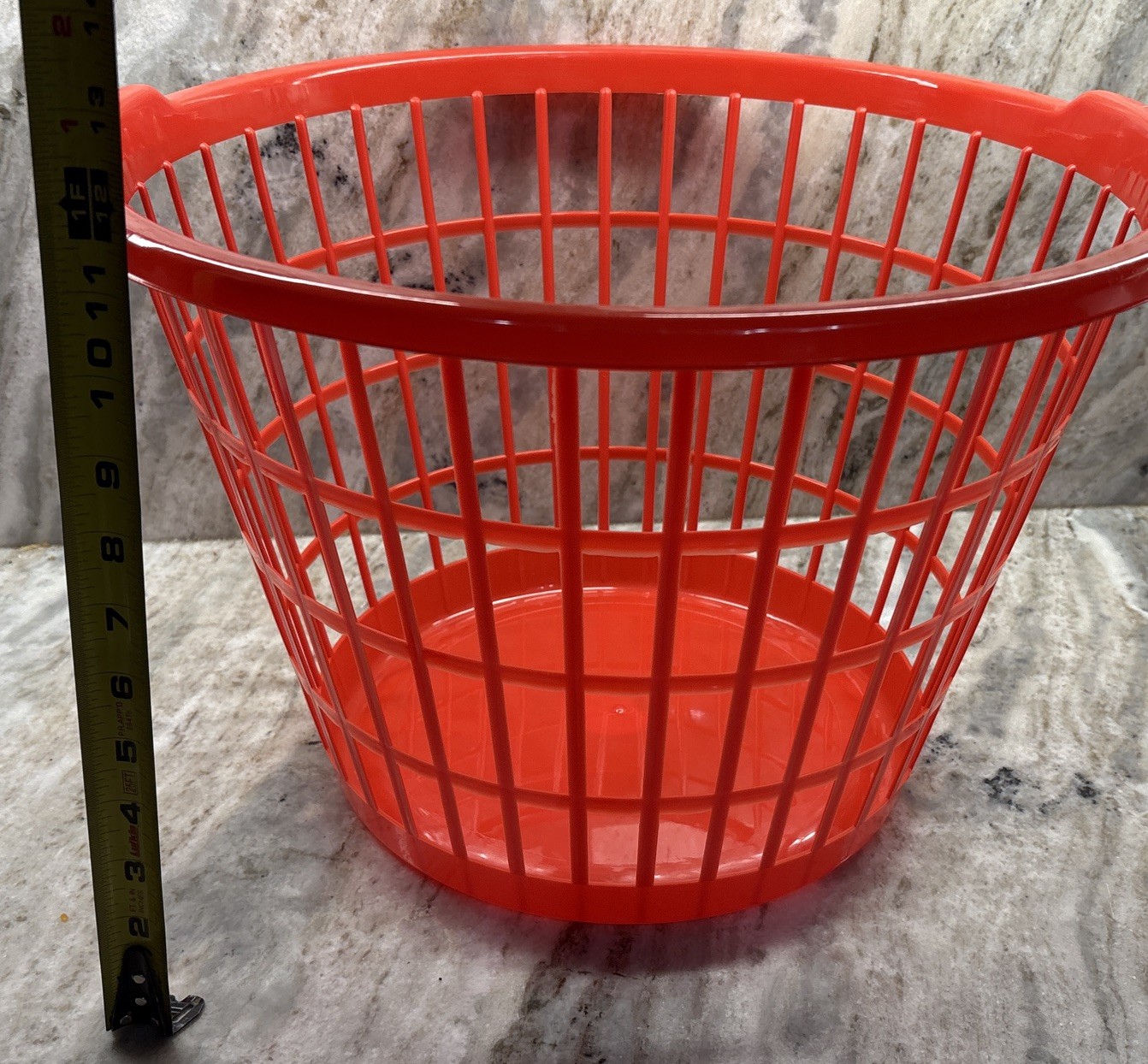 Large Slotted Plastic Laundry Red Basket 12×17.5-in-Brand New-SHIPS N 24 HOURS
