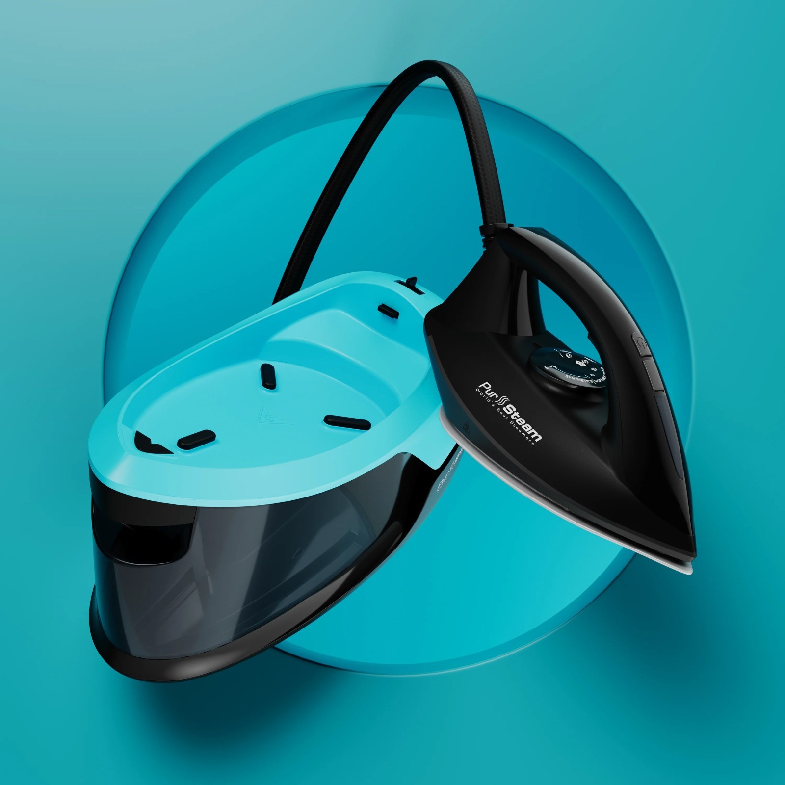 Pursteam Steam Station Max Ceramic Soleplate Steam Iron for Clothes 1500W