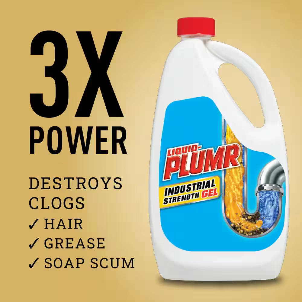42 Oz. Industrial Strength Gel Drain Cleaner and Drain Unclogger