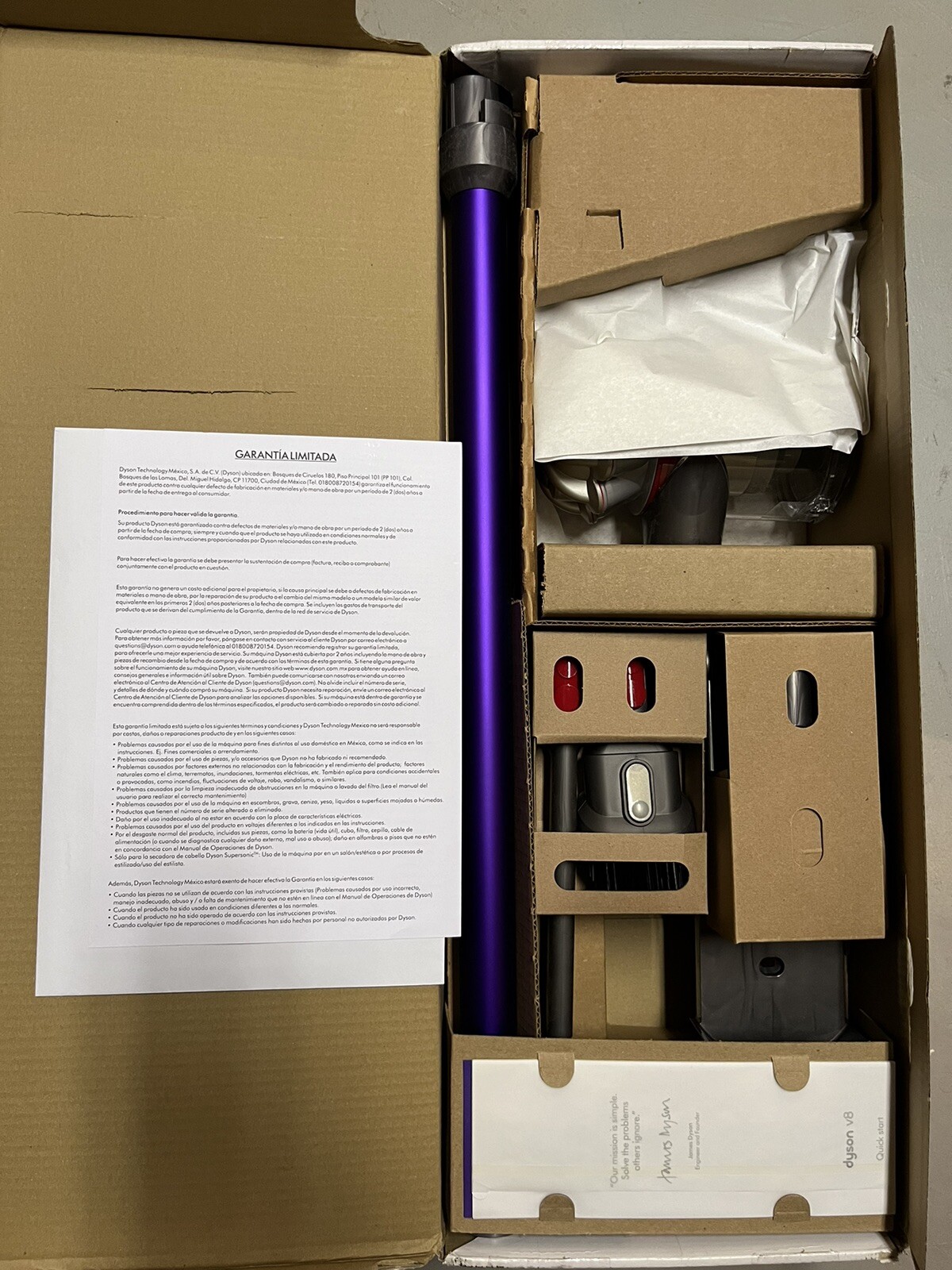 Dyson V8 Origin Plus Cordless Stick Vacuum Cleaner SV25 With Extra Tools New!