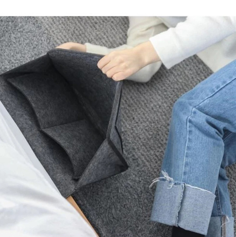 1 pc Felt Hanging Storage Bag Bed Sofa Organizer for Dorm Bedroom NEW