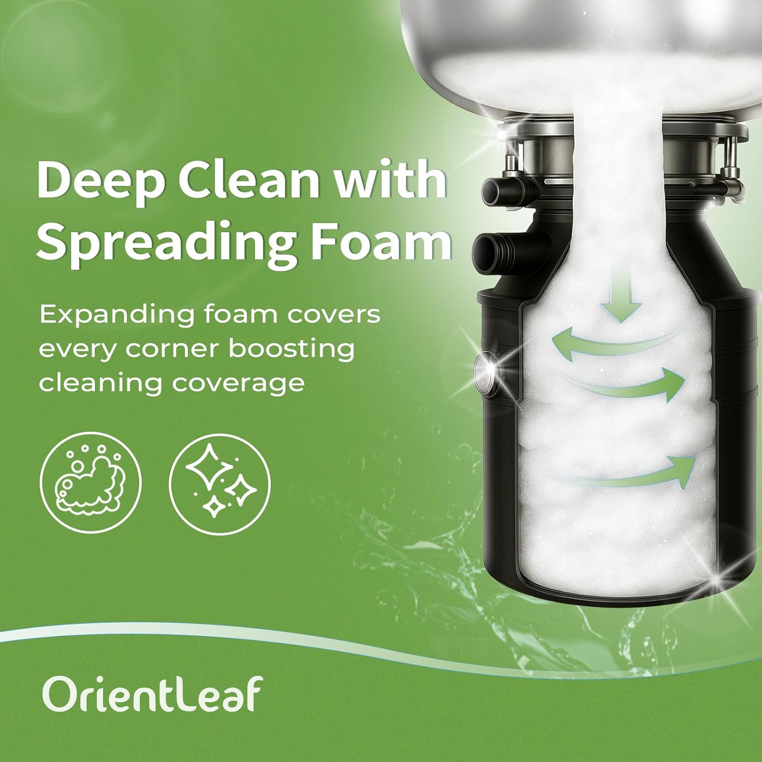 Garbage Disposal Cleaner and Deodorizer Tablets 20G 1 Year Supply Sink Freshener