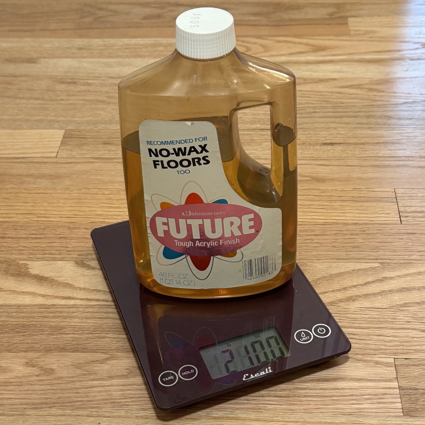Vintage Johnson Wax FUTURE Acrylic Floor Finish Polish LARGE BOTTLE 46 oz