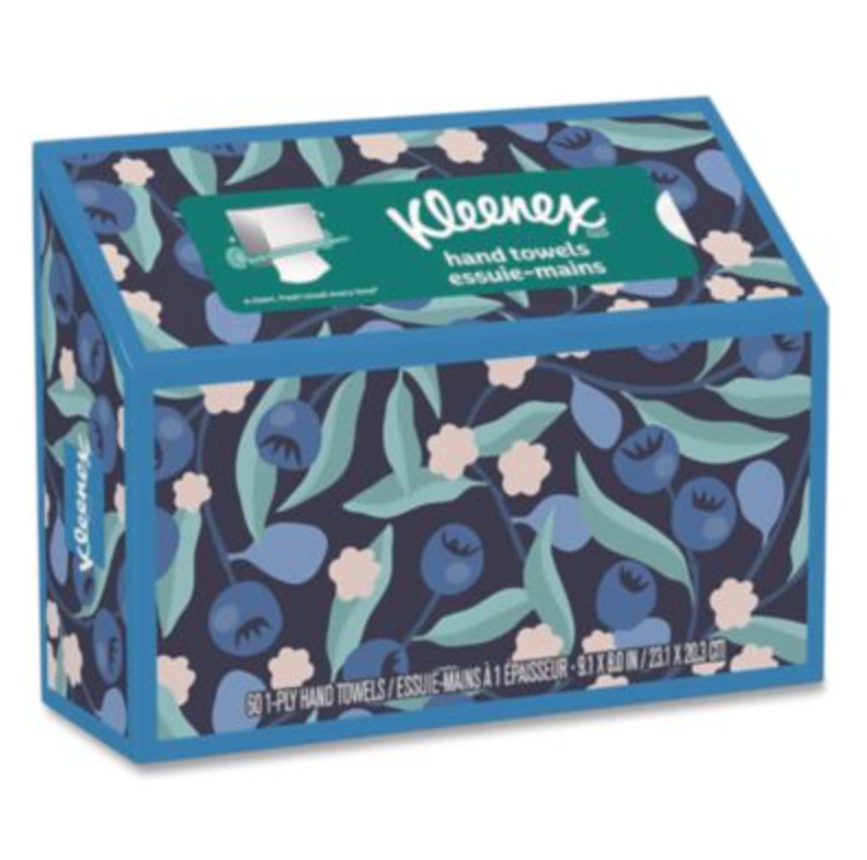 Kleenex Everyday Hand Towels 1-Ply White 8×9.1 Disposable Paper Towels 60/Box