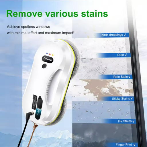 PuRuiKai Window Cleaning Robot Auto Spray Glass Cleaner