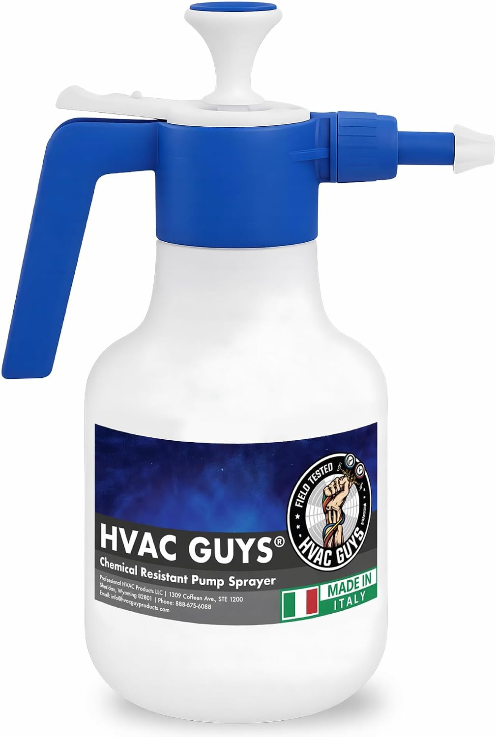 HVAC Coil Cleaner Pump Sprayer | 48 Oz Handheld with Adjustable Nozzle