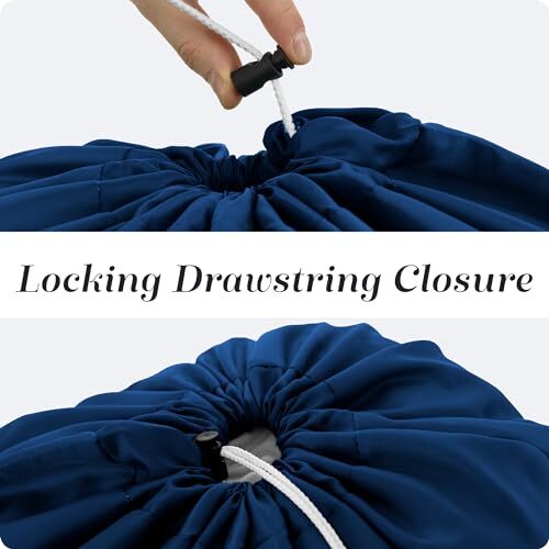 Handy Laundry Nylon Bag – Locking Drawstring Closure and Assorted Colors