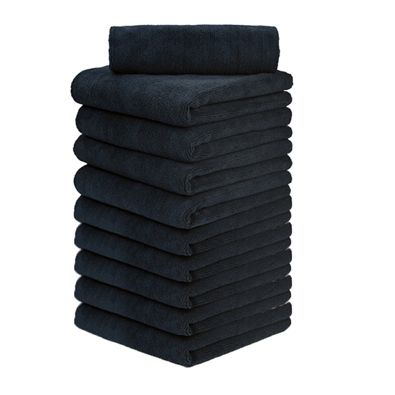 10 Pcs Edgeless microfiber towels cleaning towel plush 16×16″ 380 gsm lint free