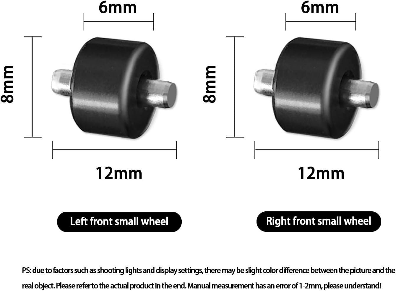 Front wheel parts Compatible with Dreame H12 Pro H11 MAX H12S H13 Pro H14 R10