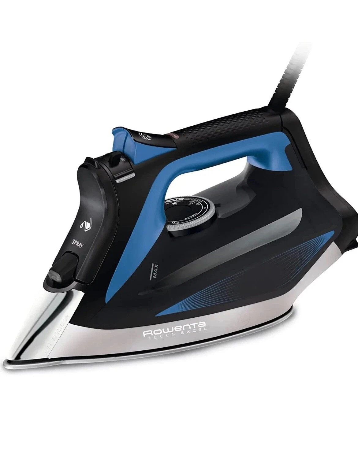 Rowenta 1750 Watt Focus Xcel Iron with Steam boost, Anti Drip, Auto Off. NEW