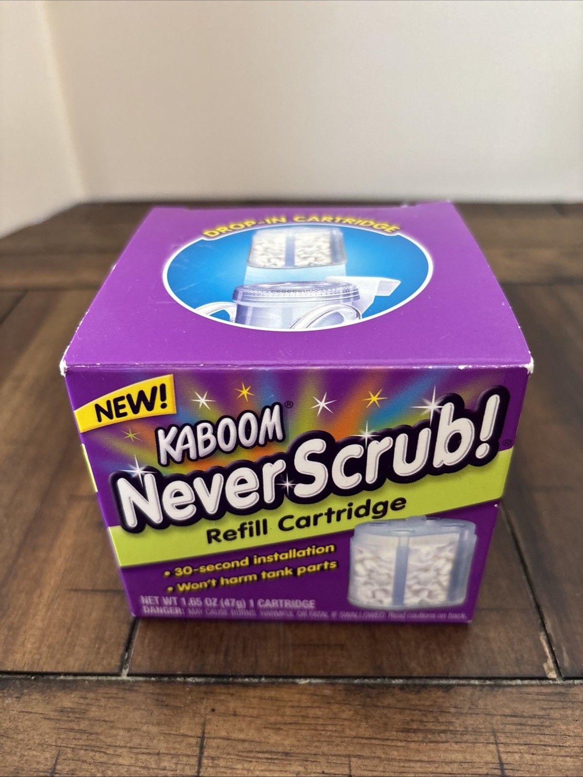 NOS Kaboom Never Scrub Refill Drop In Cartridge 1.65 oz Discontinued G