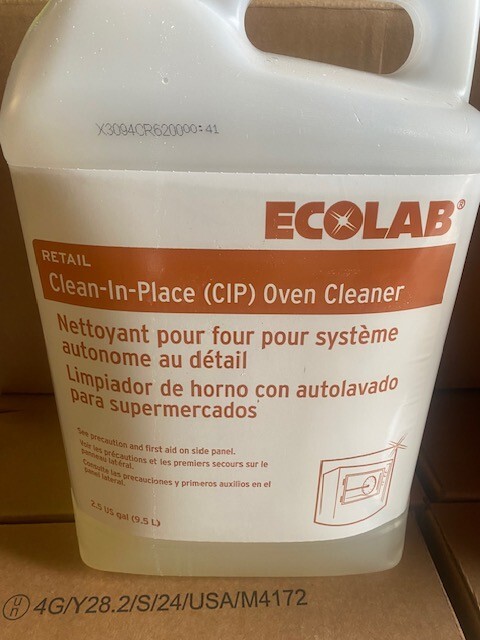 Ecolab 1111859 Retail Clean-In-Place (CIP) Oven Cleaner 2.5 Gal (9.5L)