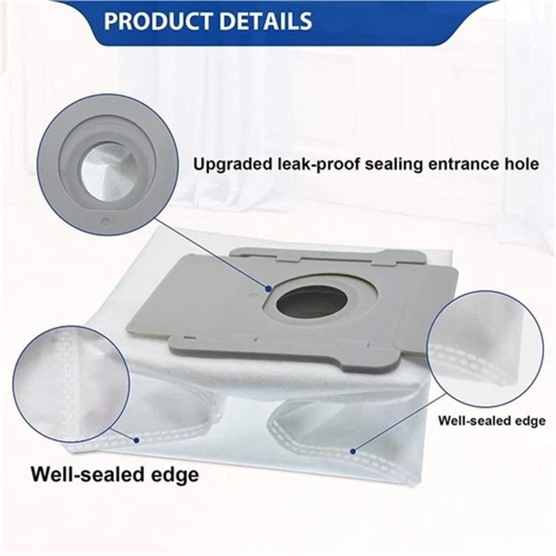 24PCS Vacuum Bags for iRobot Roomba i7+i3/E5/E6/S9/ Automatic Dirt Disposal Bags