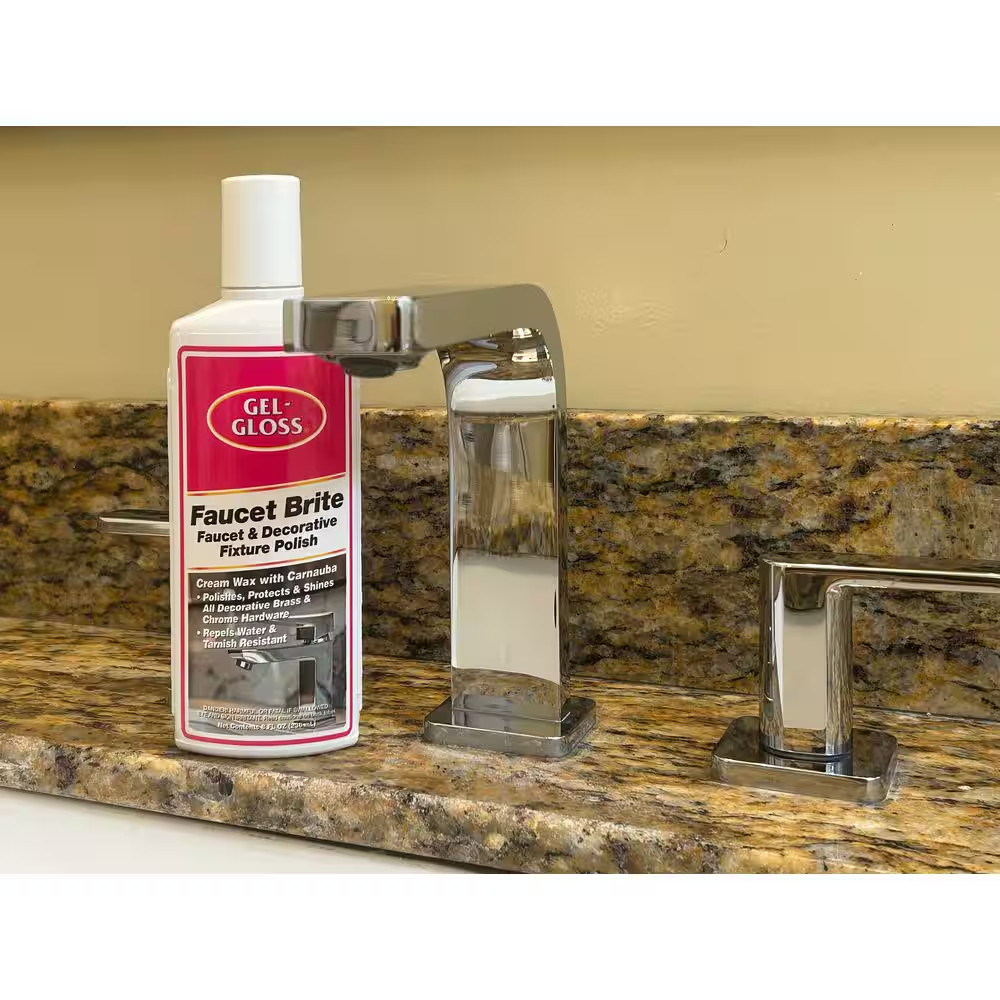 Faucet Brite and Decorative Fixture Polish 8 Oz. Liquid