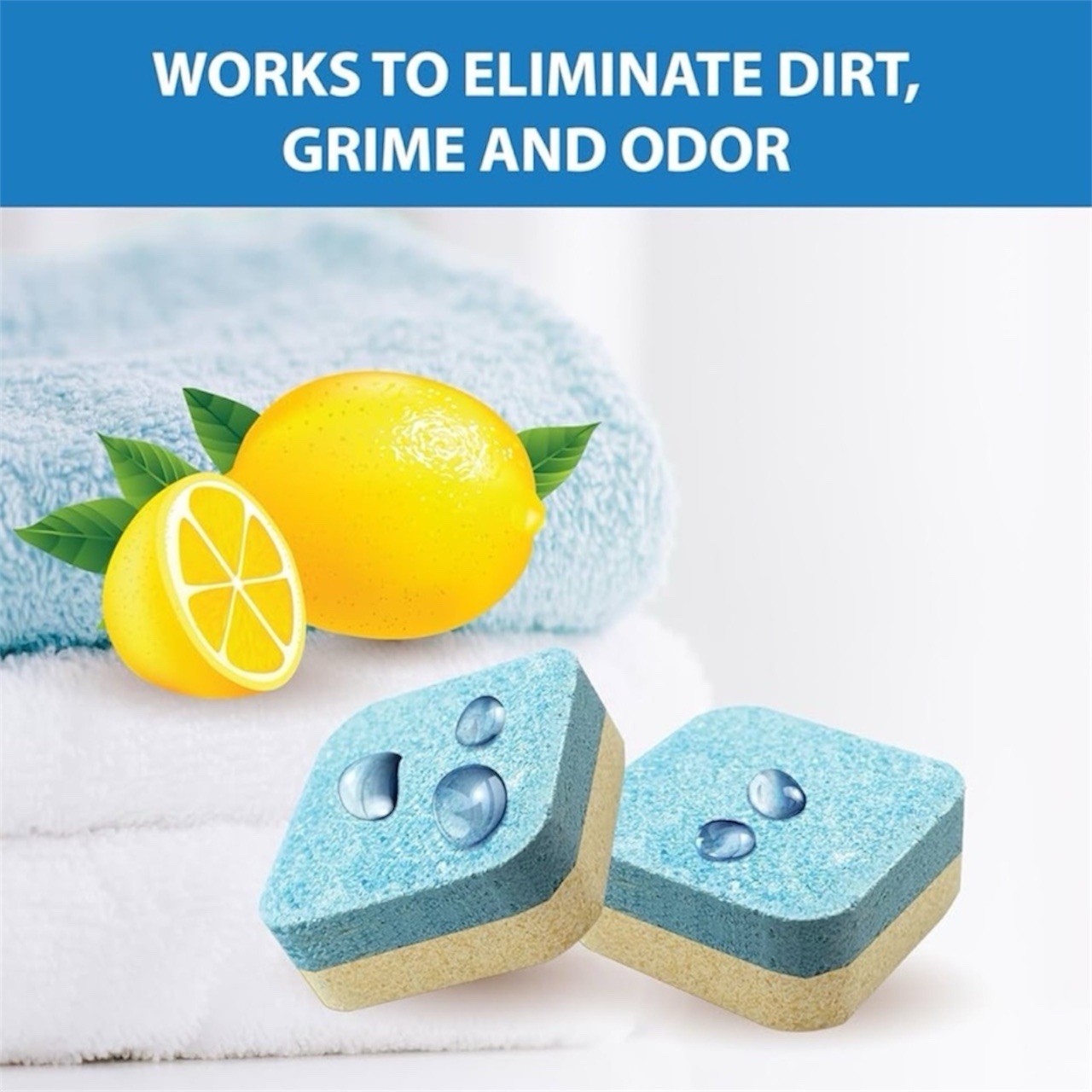 SANI 360° Washing Machine Cleaner, Lemon Fresh Scent, 24 Count