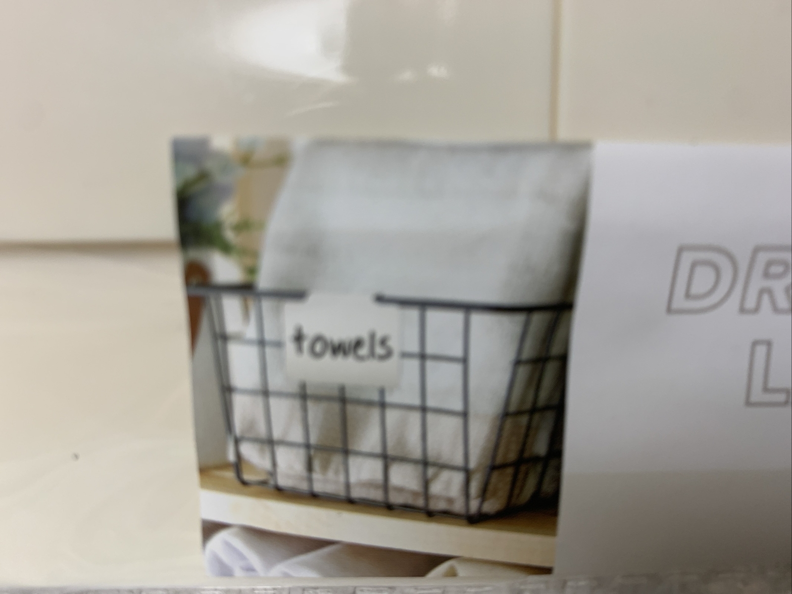 6 dry erase Basket Labels ,Clip On for Pantry, laundry, Storage Baskets Bin new