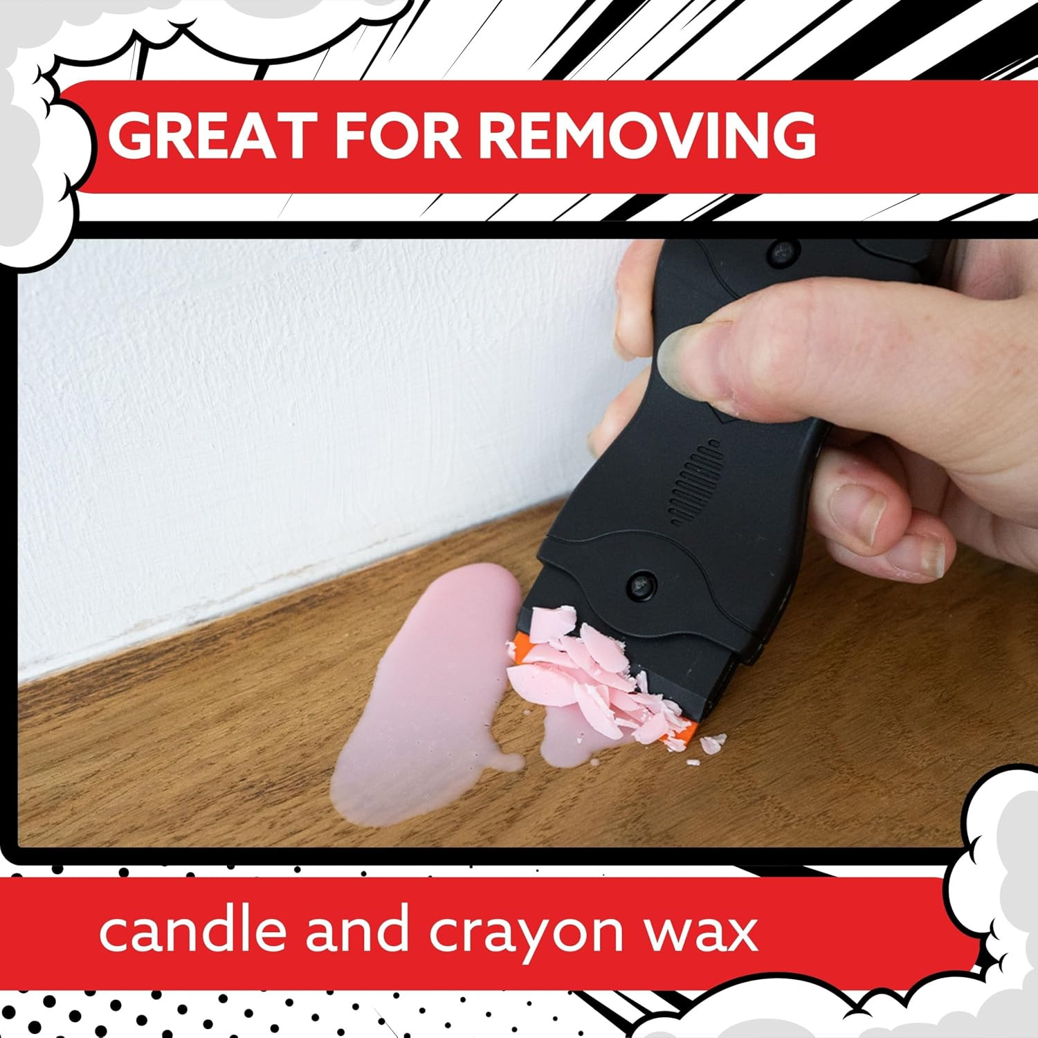 Adhesive Remover Kit – 125ml Adhesive Remover and Multi-Surface Plastic Scraper