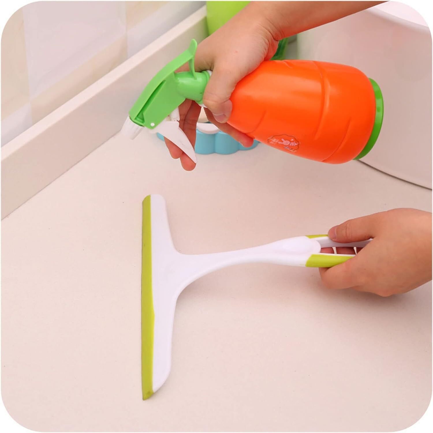 Window Mirror Car Windshield Squeegee Shower Glass Wiper Kitchen House Clean US