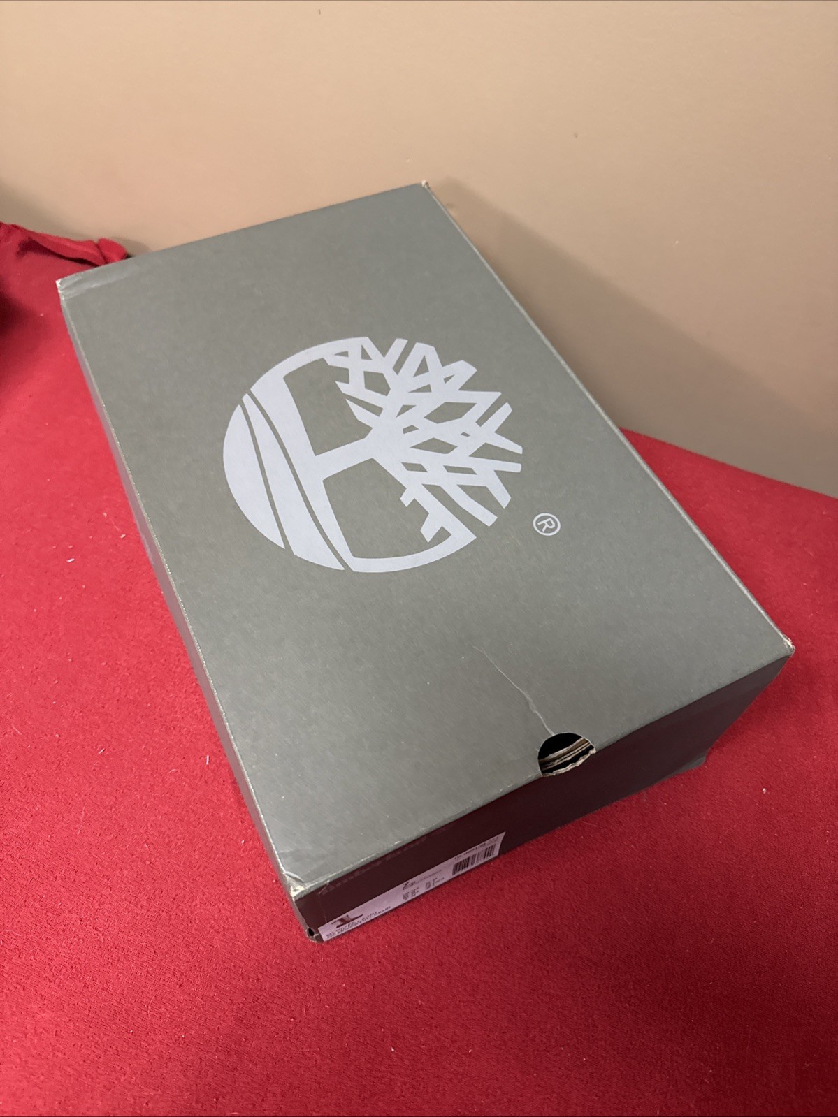 Timberland Empty Shoe Replacement Box 17.5x11x6.25” Grey