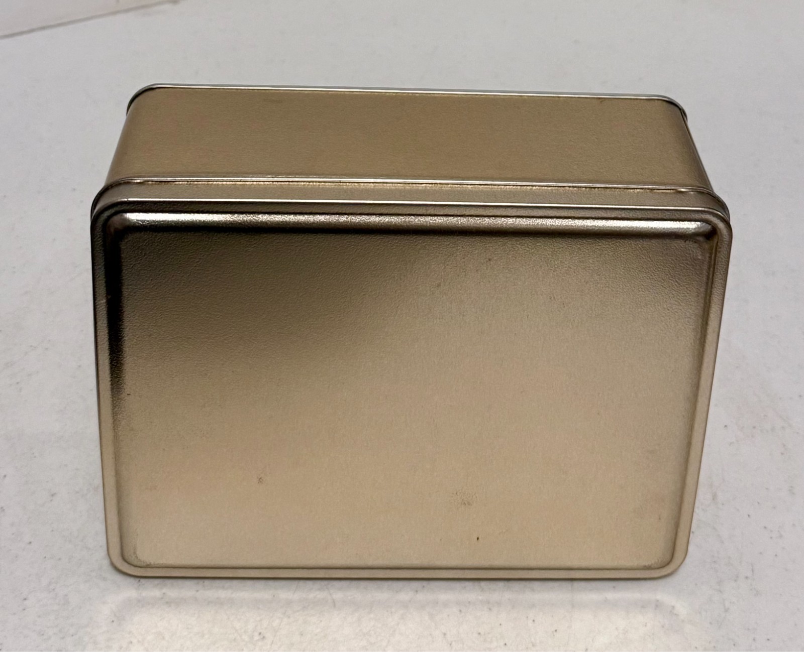 Silver metal/tin storage box W/Lid 2 pcs 8″x6″x3″