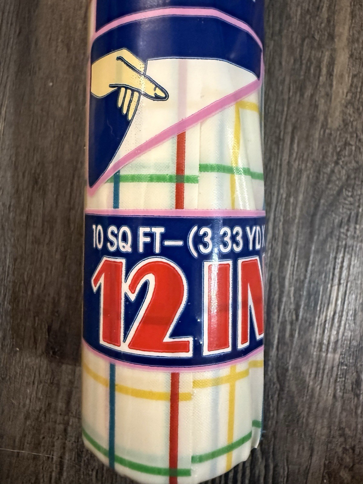 Rubbermaid Shelf Liner Primary Candy Stripe 1988 Smooth & Easy 10’ X 12” VTG