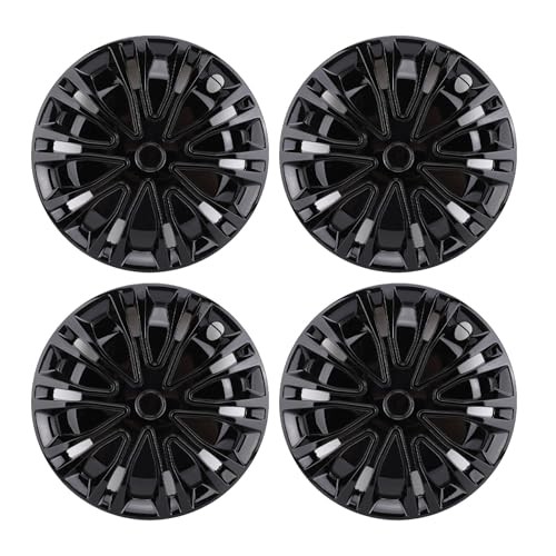 15″ Hubcap Wheel Covers Replacement,Wheel Rim Cover Universal R15 Hub Black