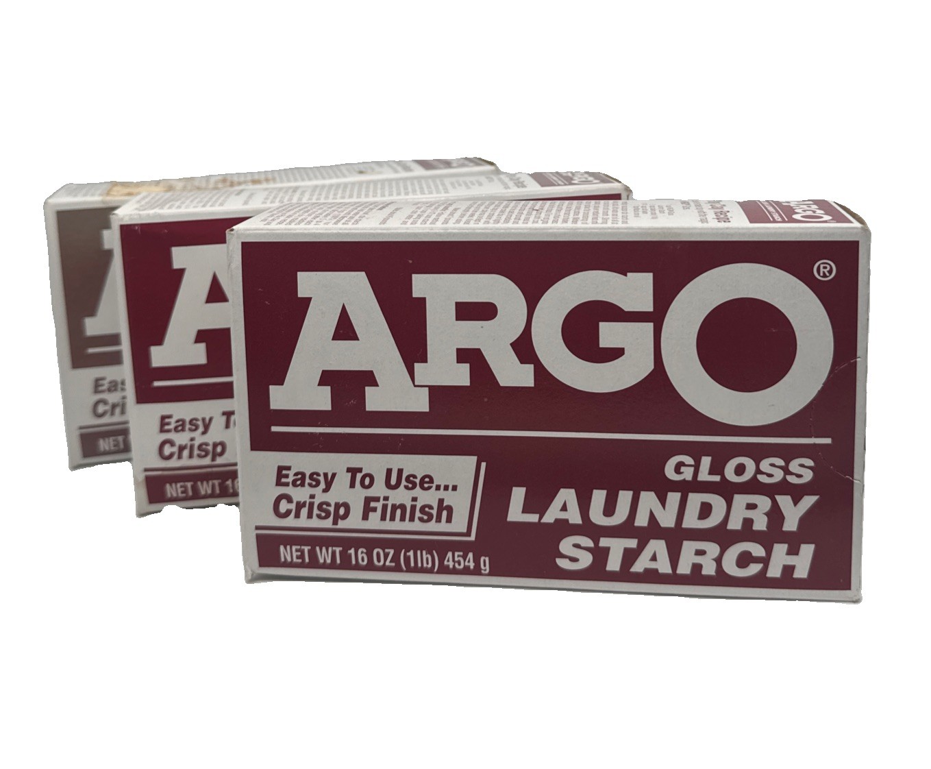 NEW SEAL ARGO Gloss Laundry Starch Red Removes Greasy Spots 16oz BEST 2018