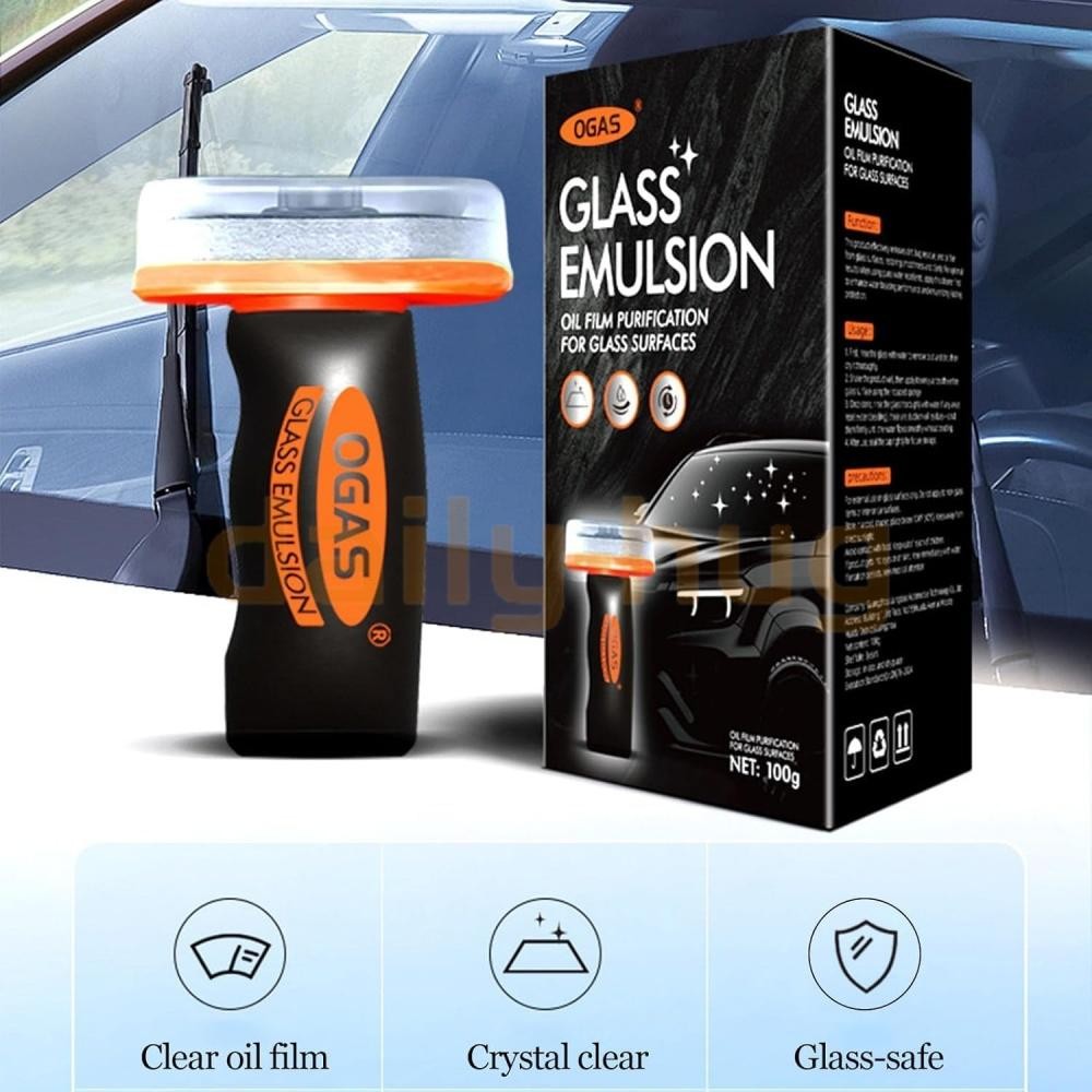 New Glass Guard & Emulsion Cleaner – Oil Film Remover Lotion for Glass Surfac