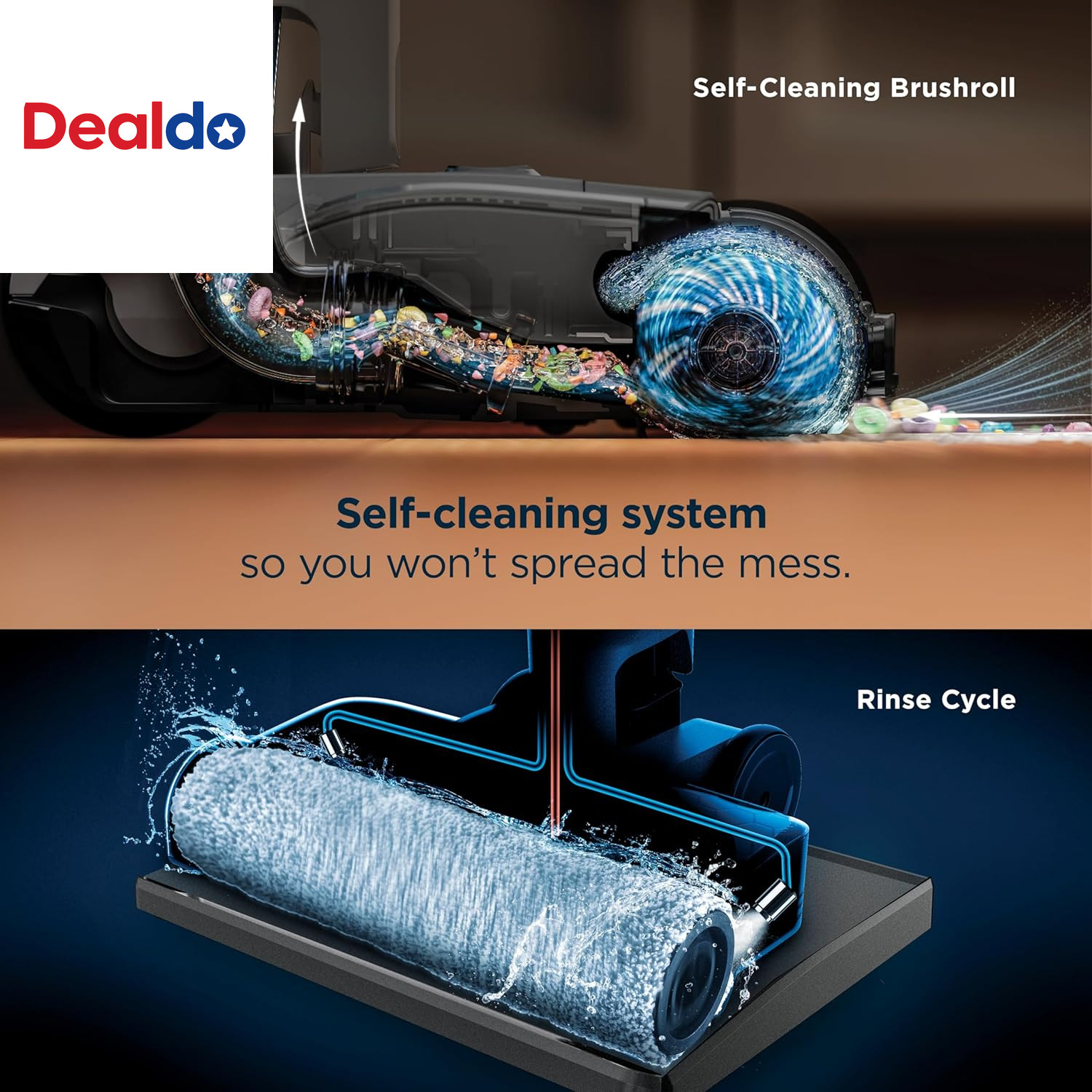 | Wet Dry Vacuum Cleaner | Vacuum and Mop Combo | Hydrovac Messmaster | 3-In-1 S