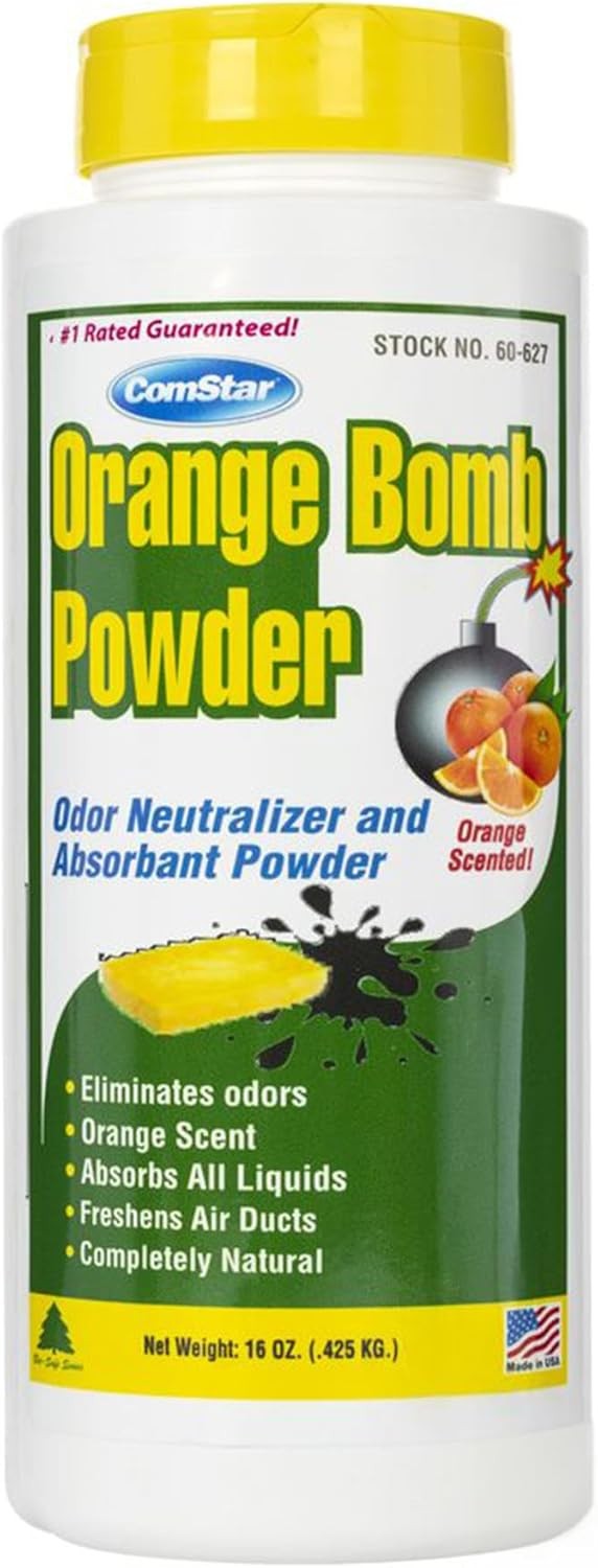ComStar Orange Bomb Powder, Fast-Acting Odor Neutralizer for HVAC, 16 Ounces