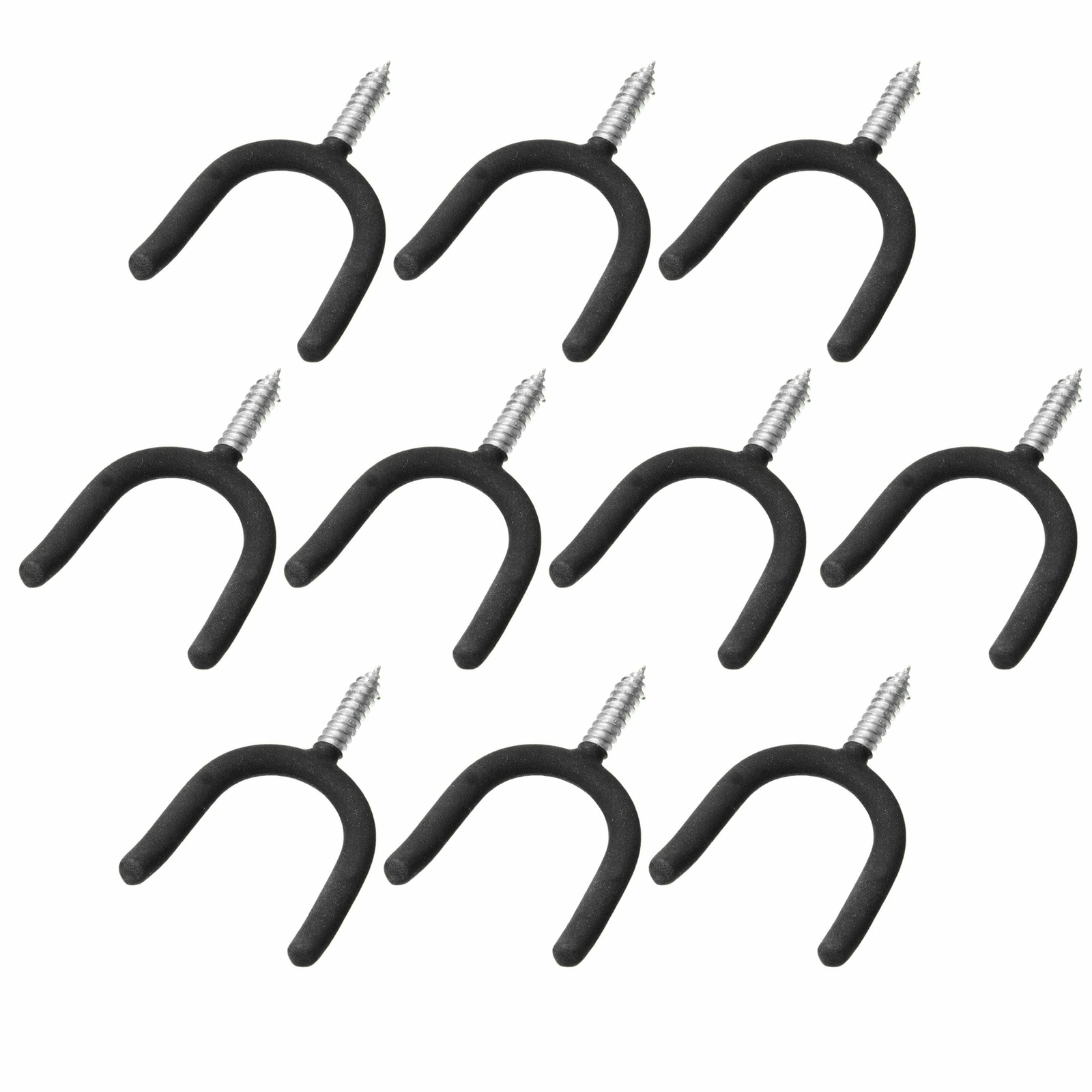10x Heavy Duty Garage Storage Screw in U Utility Tool Wall Mount U Hanger Hooks