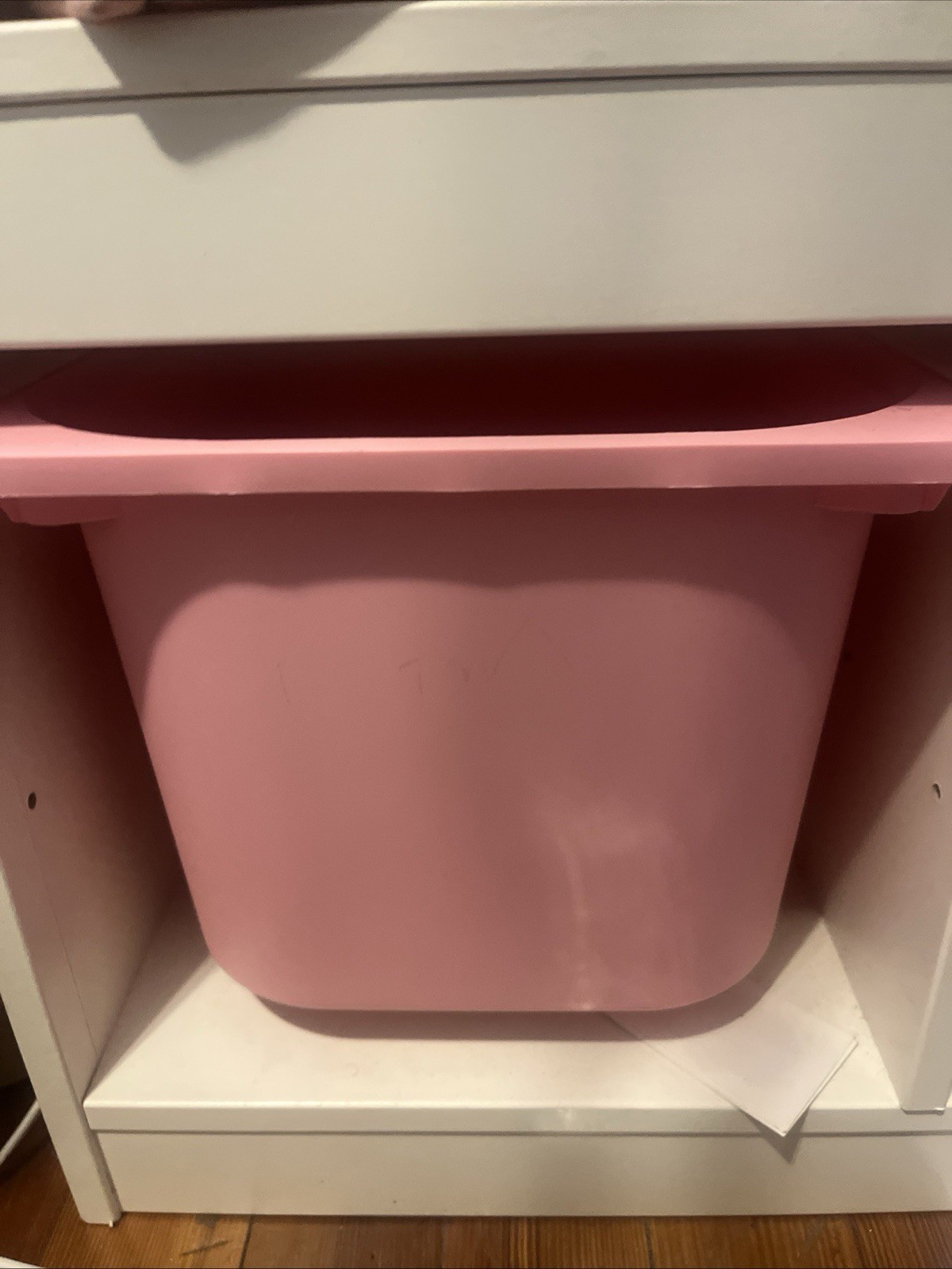 IKEA TROFAST Large Pink Toy Storage Bin 16.5 x 11.75 x 9″ Box Tray Plastic Bin