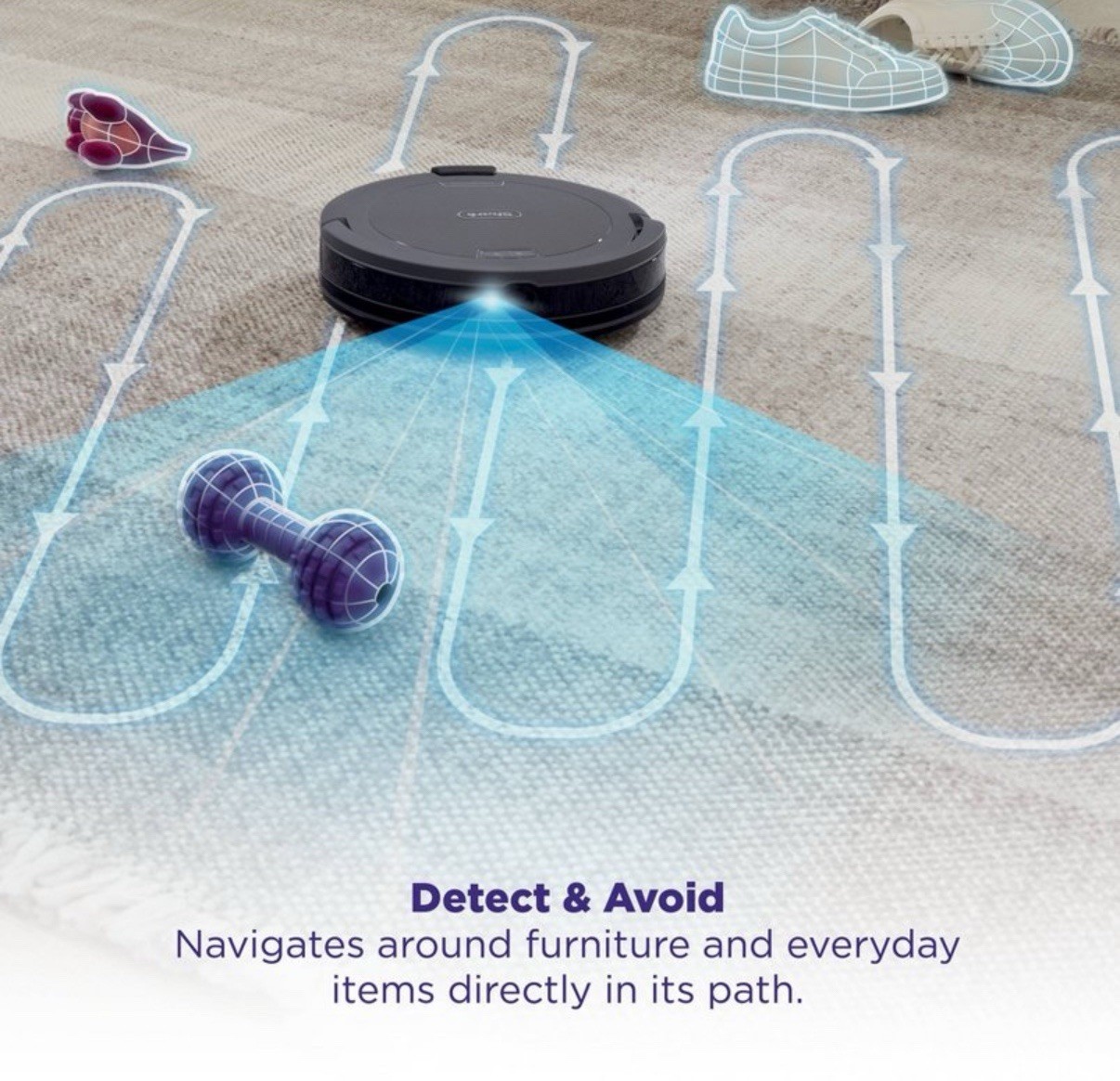Shark Navigator Robot Vacuum with SmartPath Navigation and Self-Cleaning RV2110