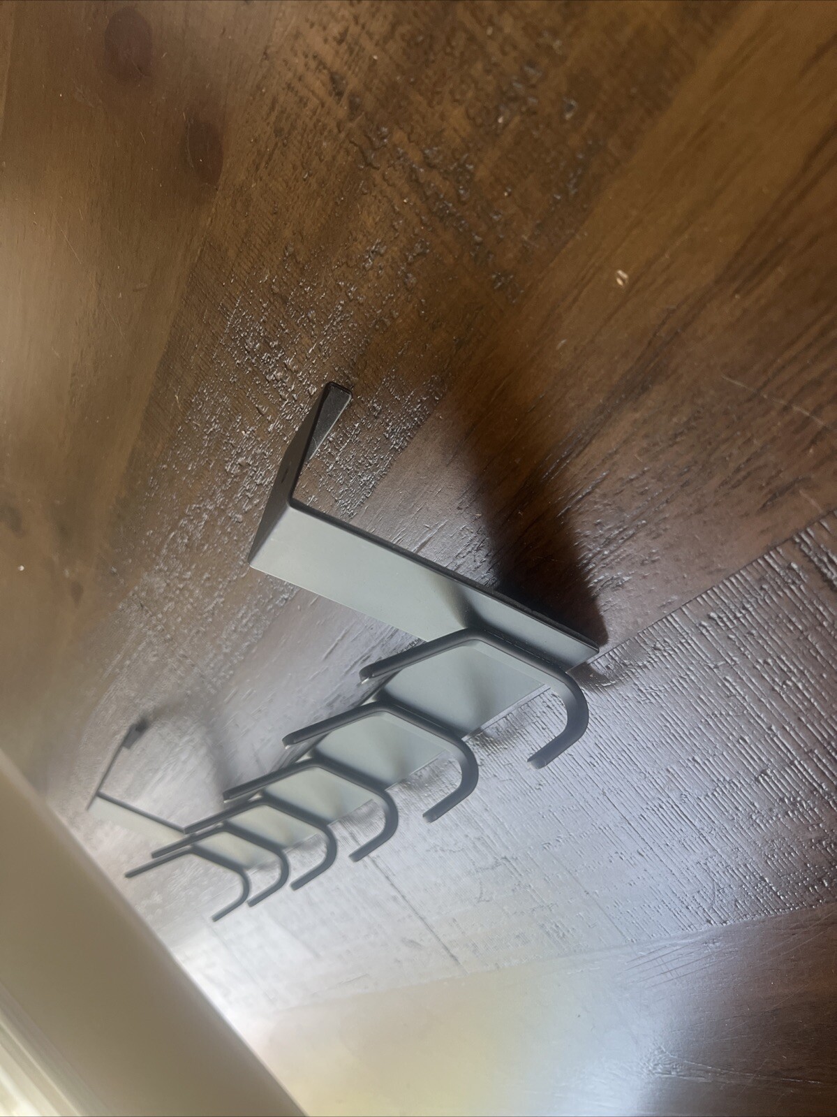 Black metal over the Door Hook No Assembly Required Door Hanger Hook Sturdy