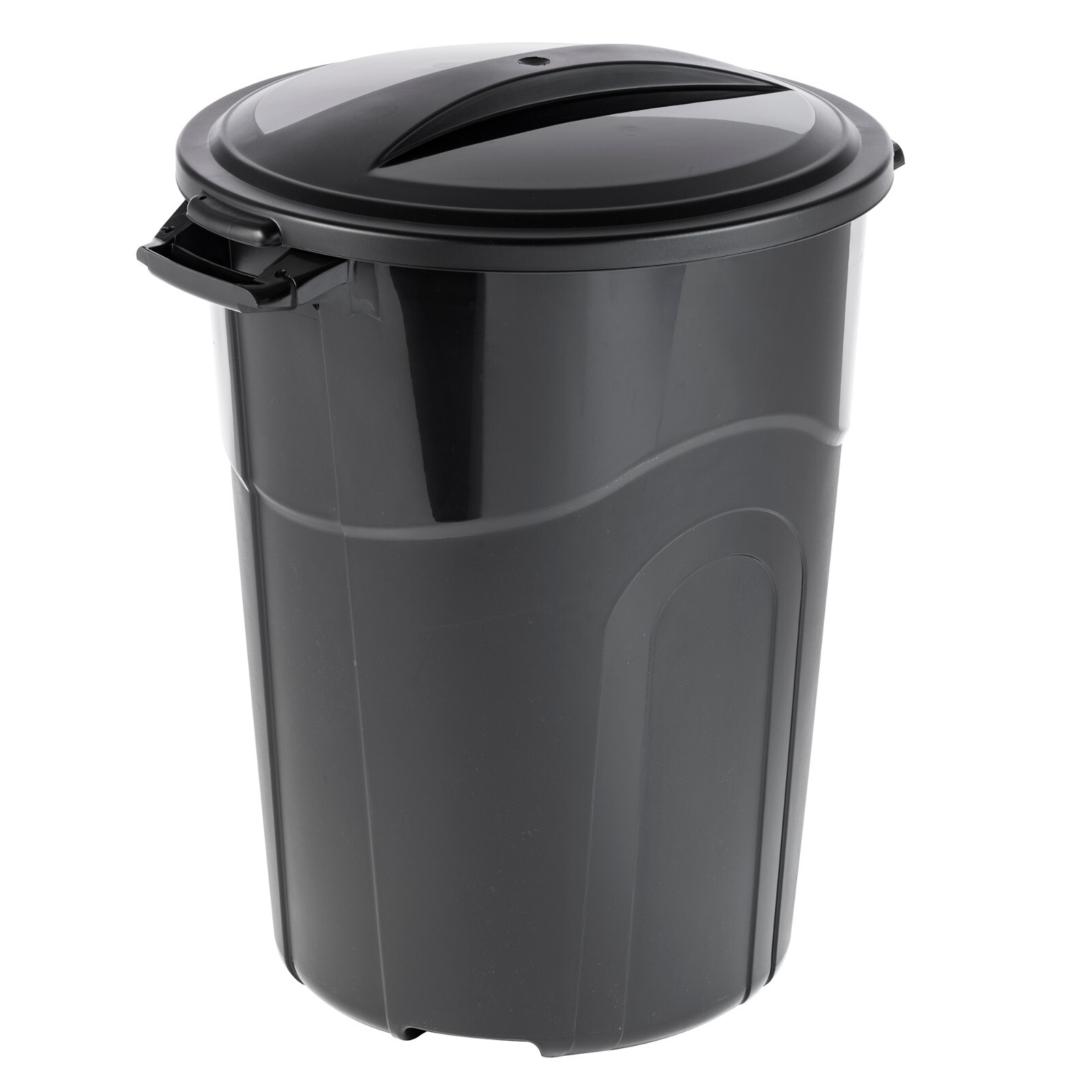 Hyper Tough 32 Gallon Heavy Duty Plastic Garbage Can Included Lid Indoor/Outdoor