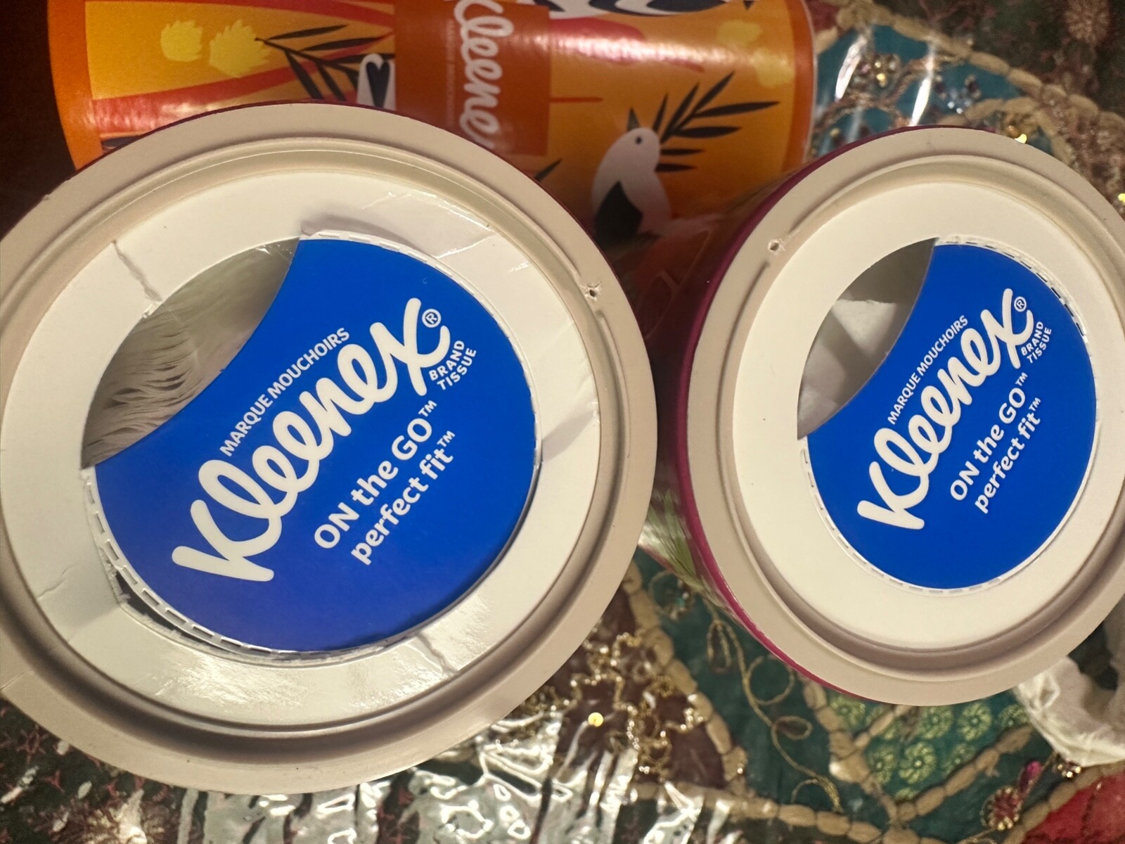 Kleenex ON the GO Perfect Fit Facial Tissue Nutcracker 50ct, 4Pack