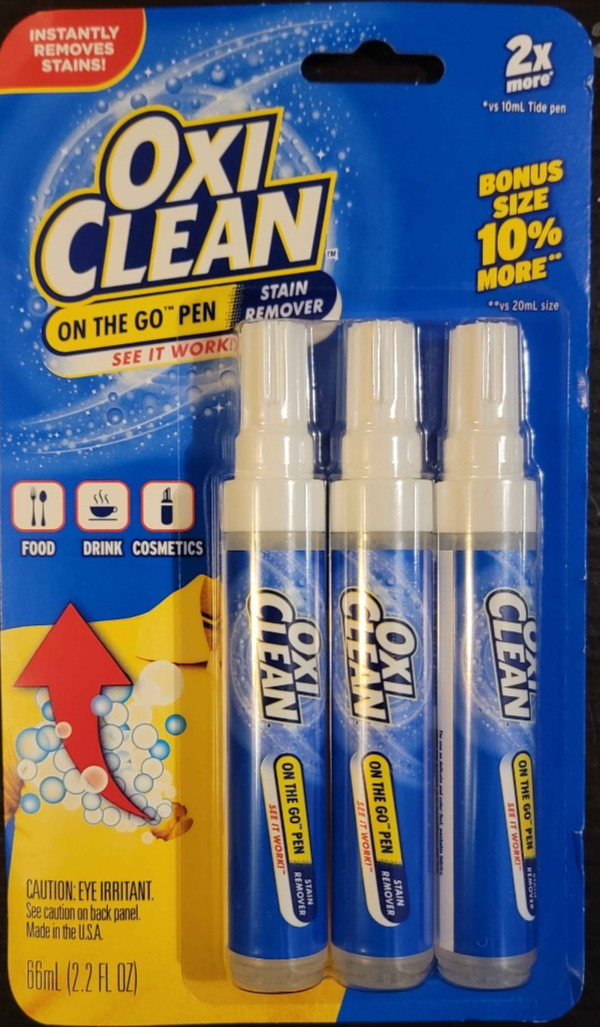 18 Total: OxiClean On The Go Stain Remover – CARTON 6 units of 3-packs