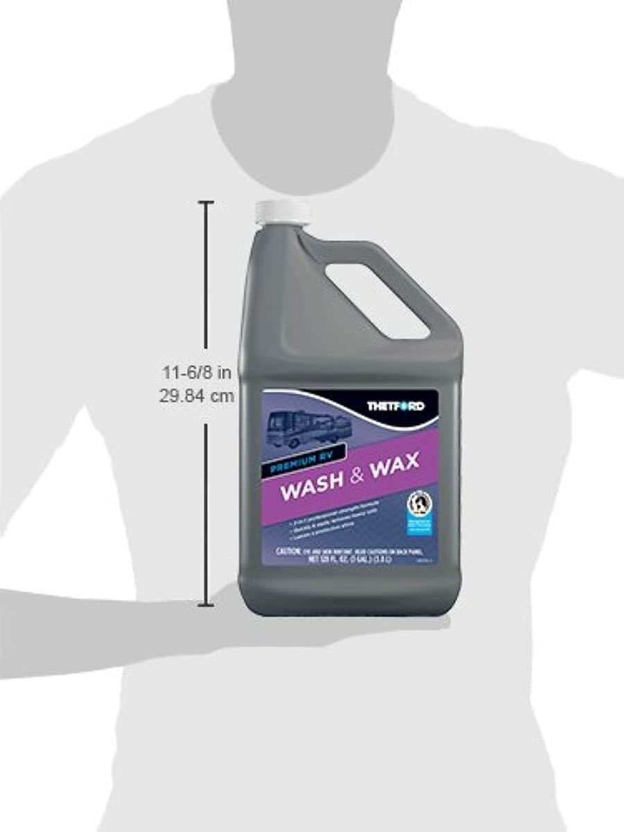 Premium RV Wash and Wax 128oz 2 in 1 Cleans Protects Cars Boats RVs ATVs