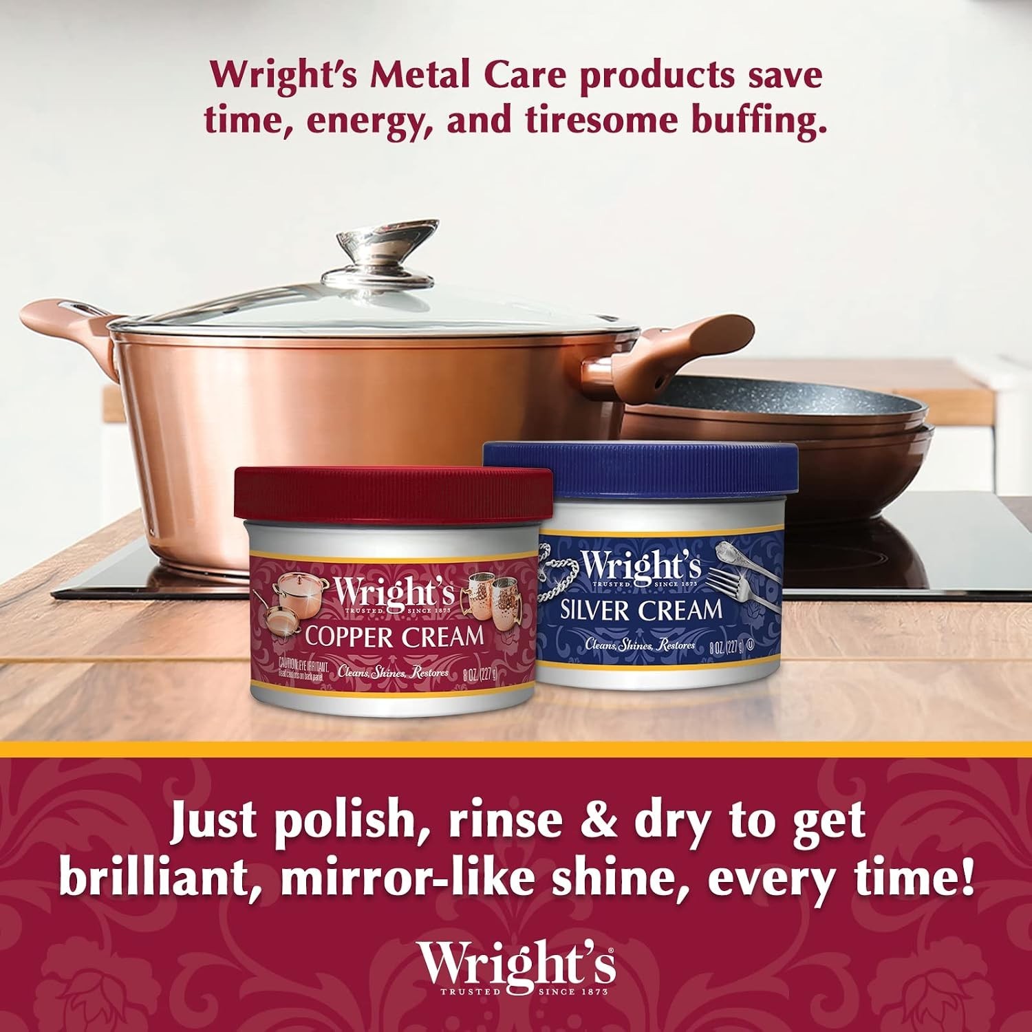 by Cream Copper and Brass Cleaner – Gently Cleans and Removes Tarnish without…