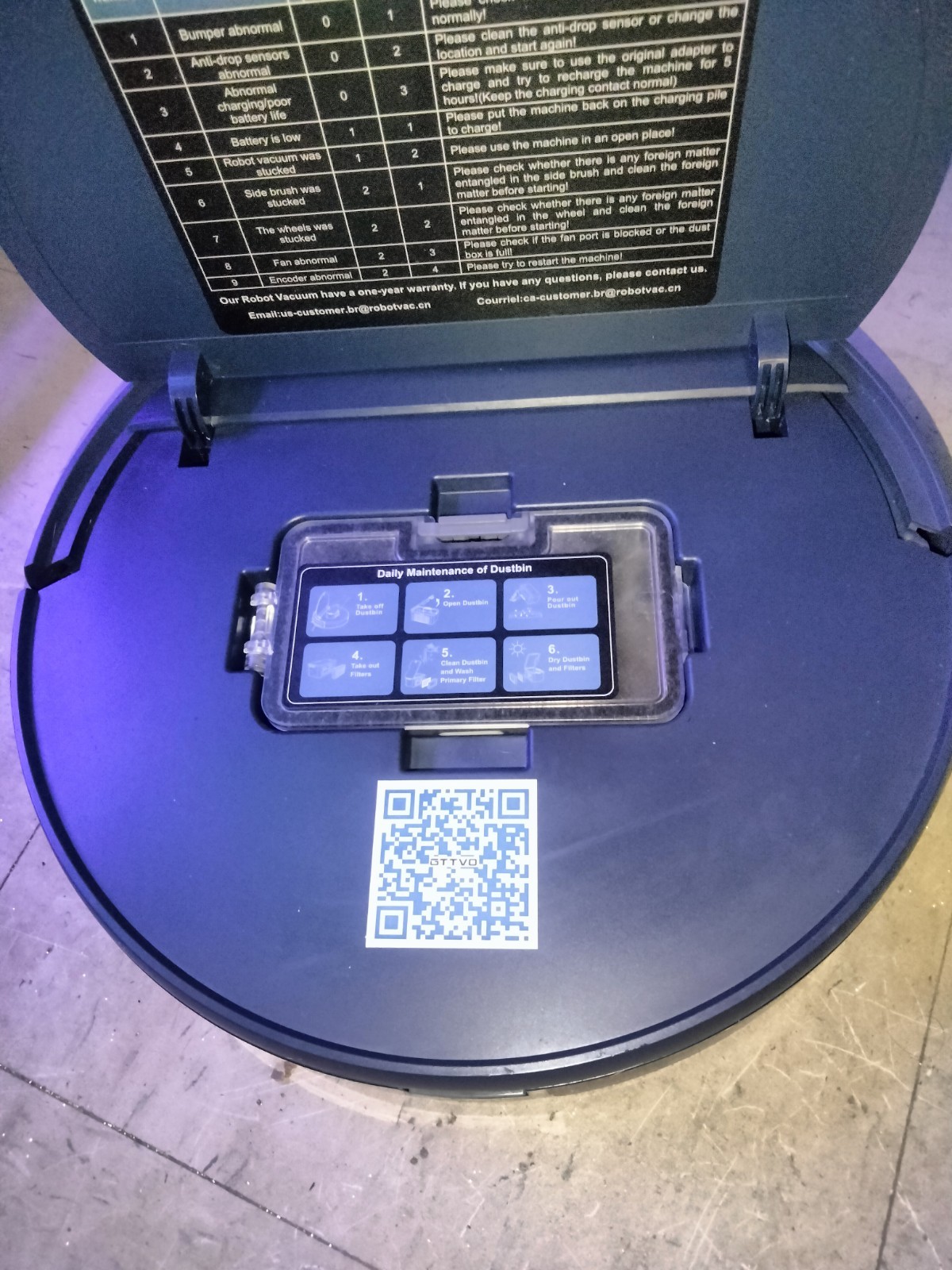 BR151 Robot Vacuum Cleaner Model: BR151 WiFi/App used read read please