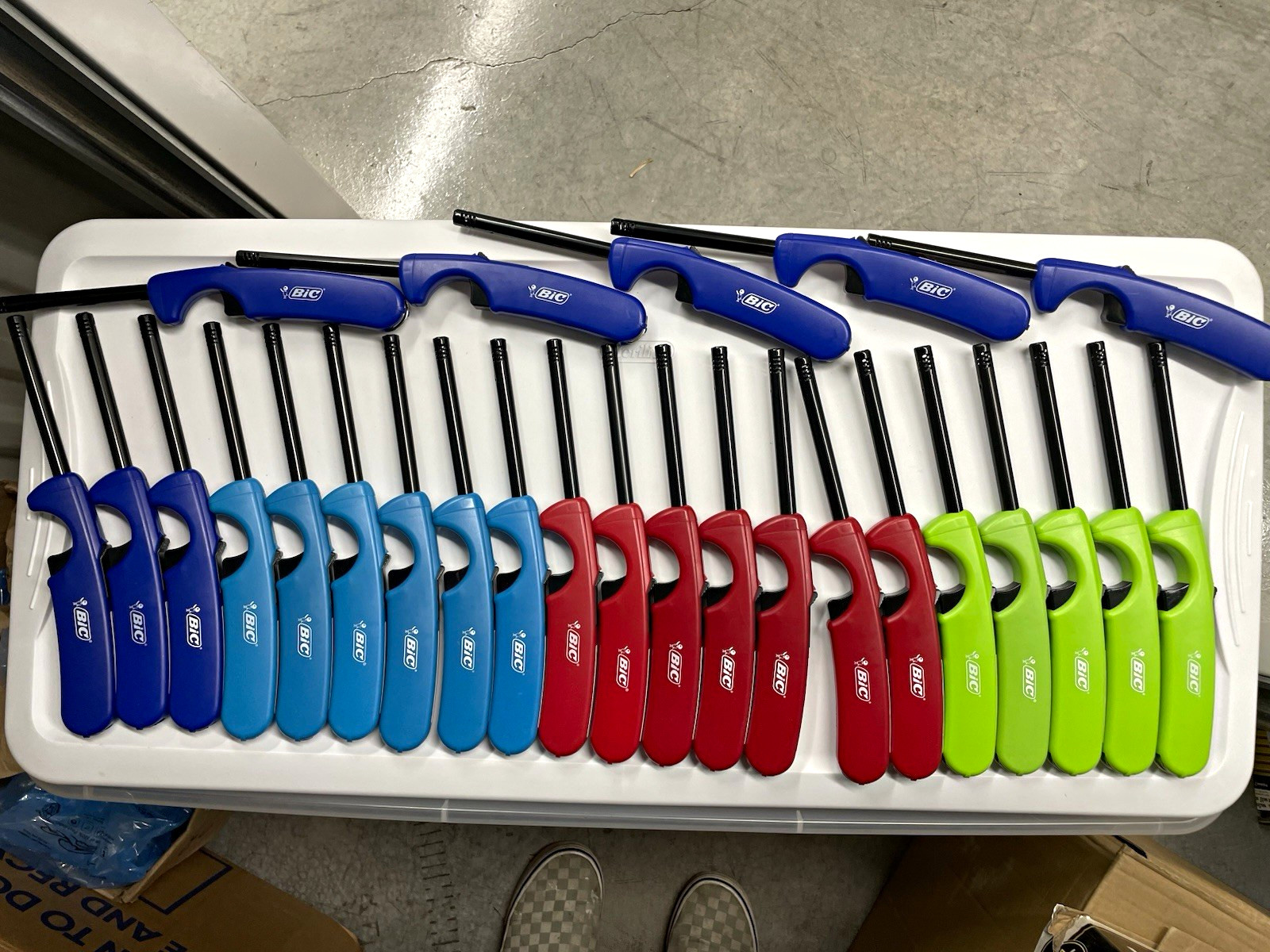 BIC BBQ Lighter Bulk Lot — Assorted Colors / 35 Lighters Total