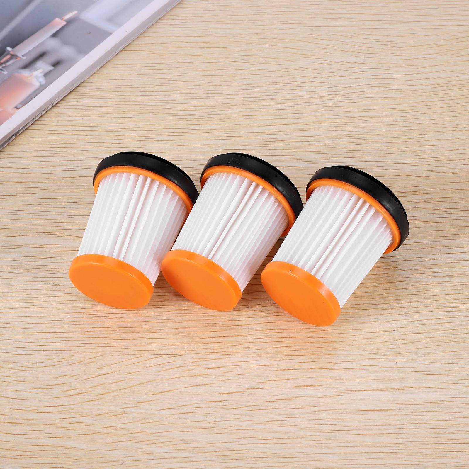 3Pcs Filters for Ion W1 Cordless Handheld Vacuum Wv200 Wv201 Wv205 Parts O5M2