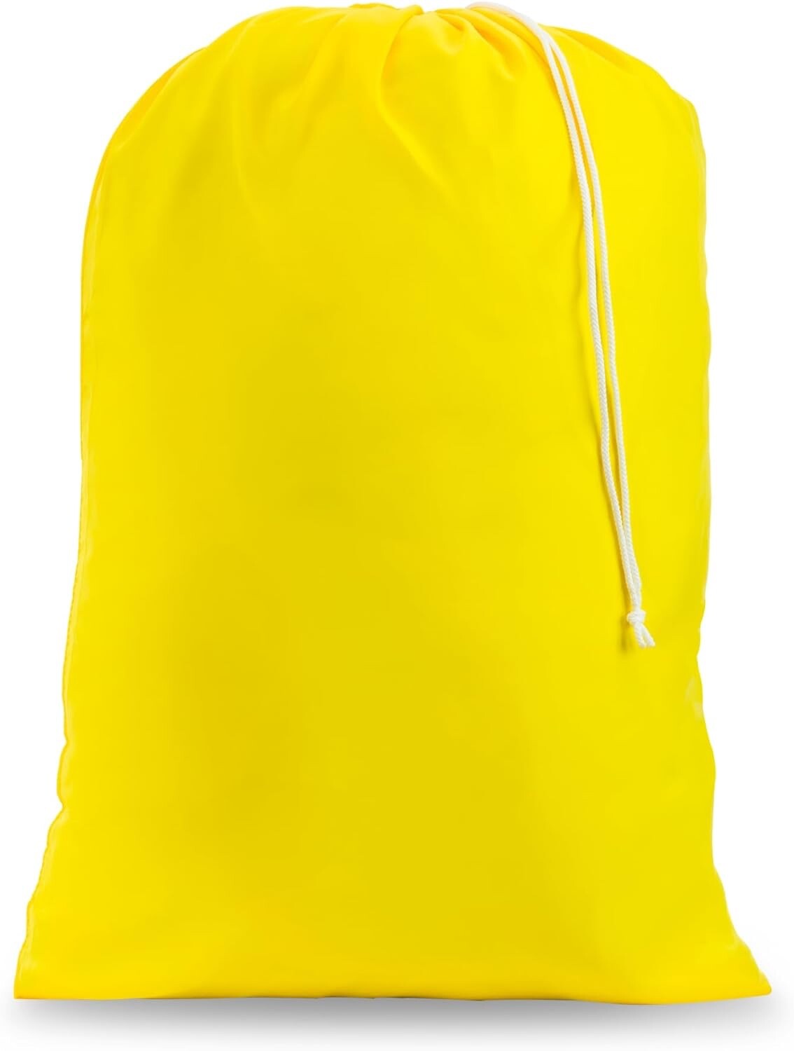 Jumbo Heavy Duty Yellow Nylon Laundry Bag Drawstring Closure 30×40