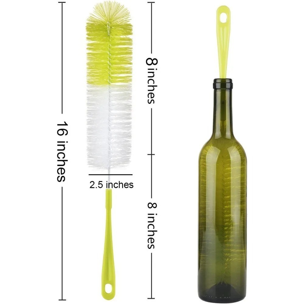 16 Inch Long Bottle Brush Cleaner for Washing Wine/Beer/Sport Well/Thermos/Glass