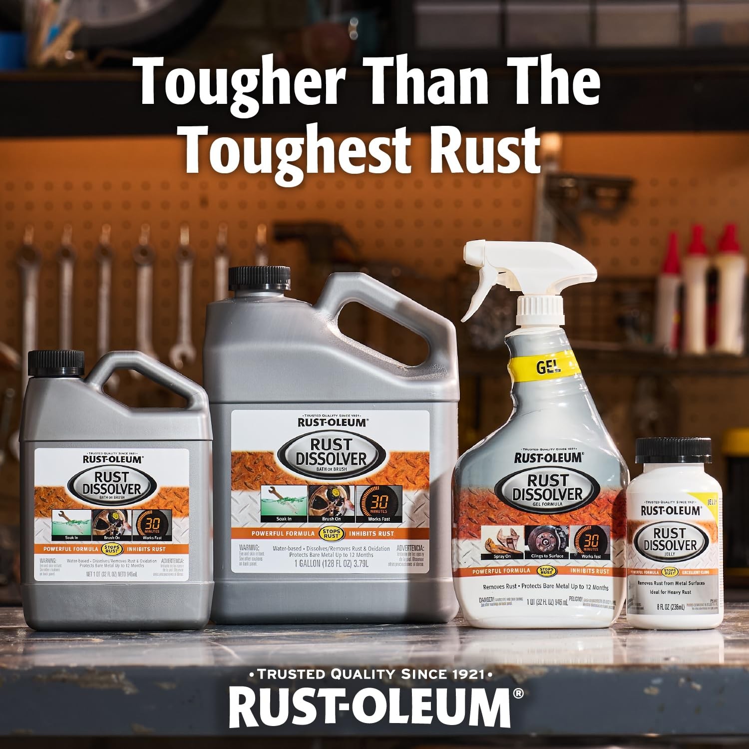 Rust Oleum Rust Dissolver Jelly 8 Fl Oz Fast Acting Easy No Scrub Rust Remover