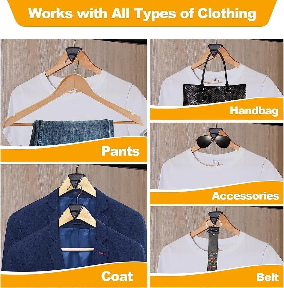 25 pcs Clothes Hanger Connector Hooks Closet Hangers Organizer Space Saving Clip