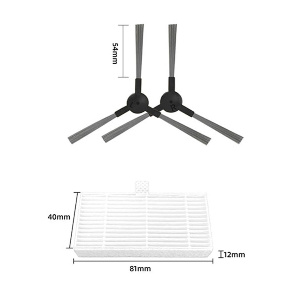 For-MAMNV BR150/BR151 For GTTVO BR150 Robot Vacuum Replacement Filter Side Brush