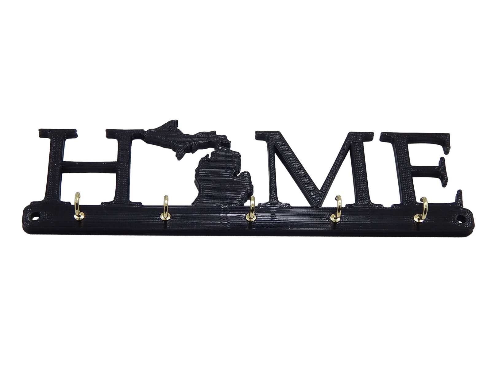 Michigan Home State Shape Key Holder Hanger Rack Hooks Housewarming Wall Gift