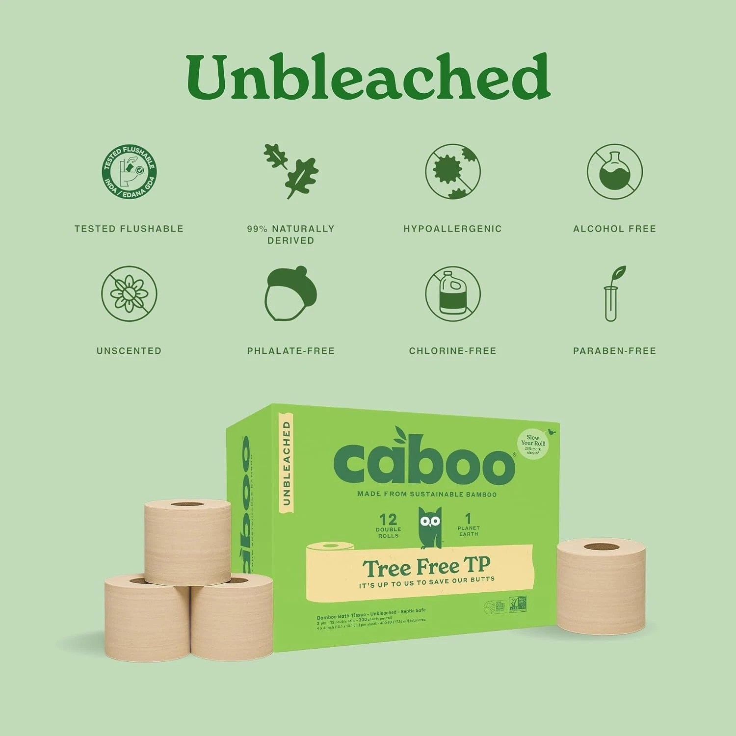 Tree Free Unbleached Toilet Paper | Plastic Free Packaging, Septic Safe, Eco …